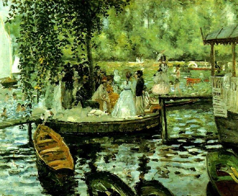 Pierre Auguste Renoir la grenouillere France oil painting art